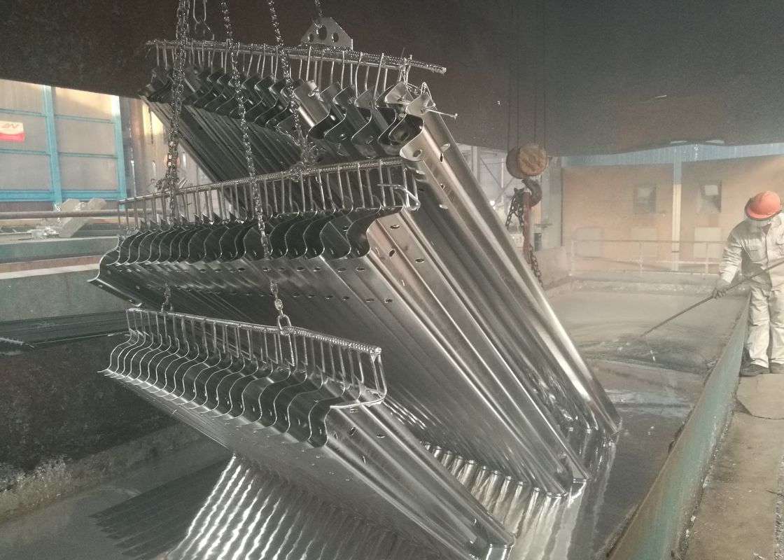 Hot Rolled Coil Galvanized Steel Guardrail For Motorway Guardrail System