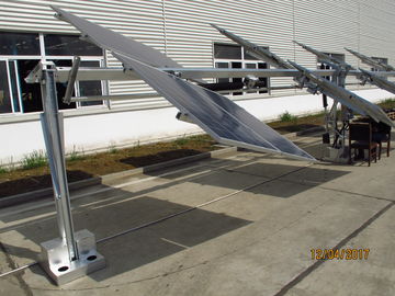 Sistema do perseguidor da linha central do dobro da estrutura de montagem do painel solar das bobinas laminadas a alta temperatura