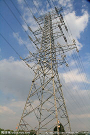 Torre de aço galvanizada da transmissão do mergulho quente para a linha de transmissão da eletricidade
